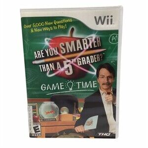 Nintendo Wii Are You Smarter Than a 5th Grader Game Tested Works Complete